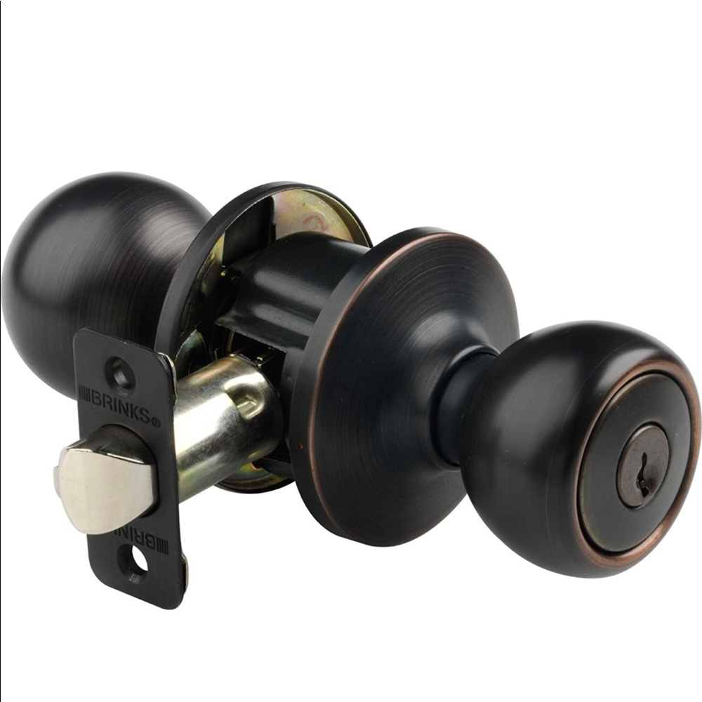 Brinks keyed entry doorknob